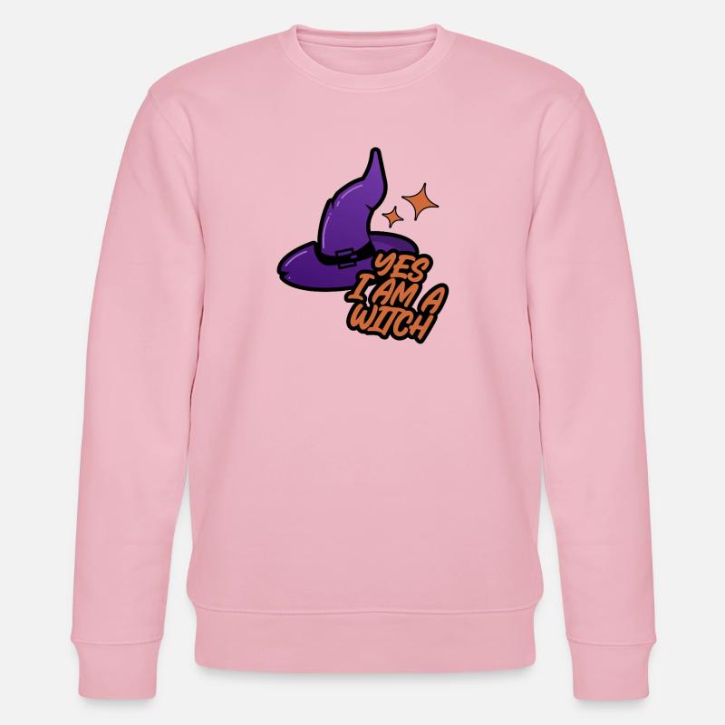Hexenhut – Yes I Am a Witch - Stanley/Stella Unisex Bio-Sweatshirt CHANGER  - Hellrosa