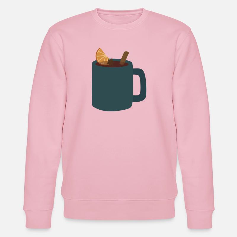 Illustration de tasse de vin chaud - Sweat bio CHANGER Stanley/Stella Unisexe - rose pâle