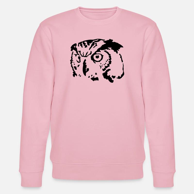 Eule - Stanley/Stella Unisex Bio-Sweatshirt CHANGER  - Hellrosa