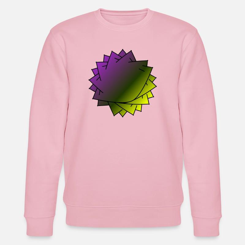 Gradient Leaf Spirale - Stanley/Stella Unisex Bio-Sweatshirt CHANGER  - Hellrosa