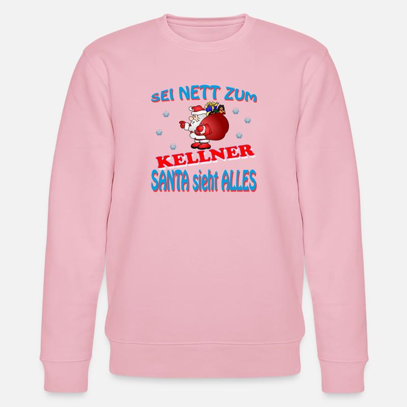 SANTA KELLNER - Stanley/Stella Unisex Bio-Sweatshirt CHANGER  - Hellrosa