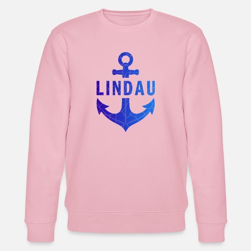 Point d’ancrage Lindau Lac de Constance - Sweat bio CHANGER Stanley/Stella Unisexe - rose pâle