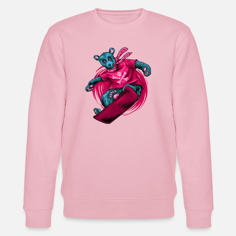Snowbear - Stanley/Stella Unisex Bio-Sweatshirt CHANGER  - Hellrosa