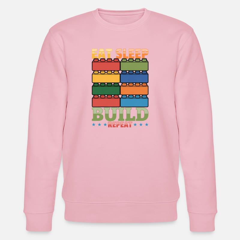 Building Blocks Kids Brick Builder - Stanley/Stella Unisex Bio-Sweatshirt CHANGER  - Hellrosa