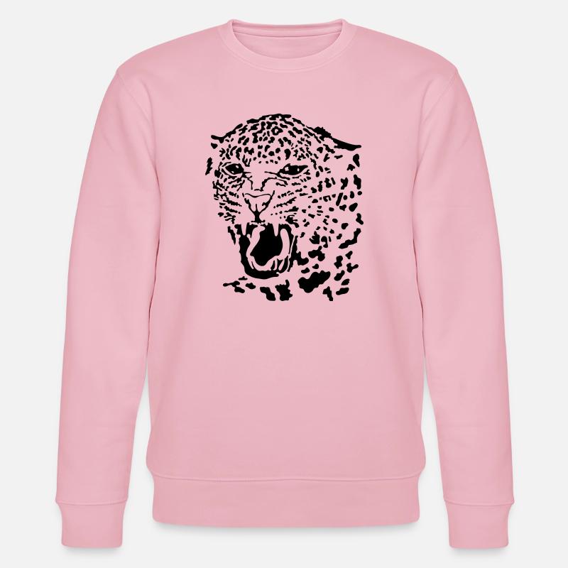 Léopard - Sweat bio CHANGER Stanley/Stella Unisexe - rose pâle