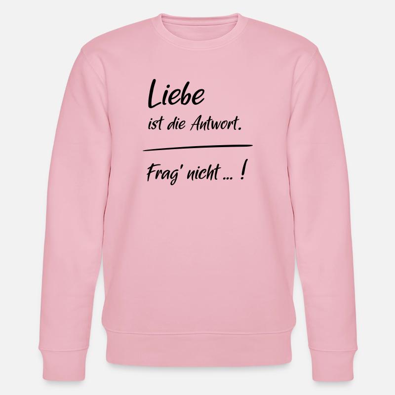 L’amour est la réponse - Sweat bio CHANGER Stanley/Stella Unisexe - rose pâle