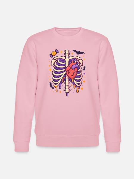 Anatomie Gothic Thoraxkäfig - Stanley/Stella Unisex Bio-Sweatshirt CHANGER  - Hellrosa