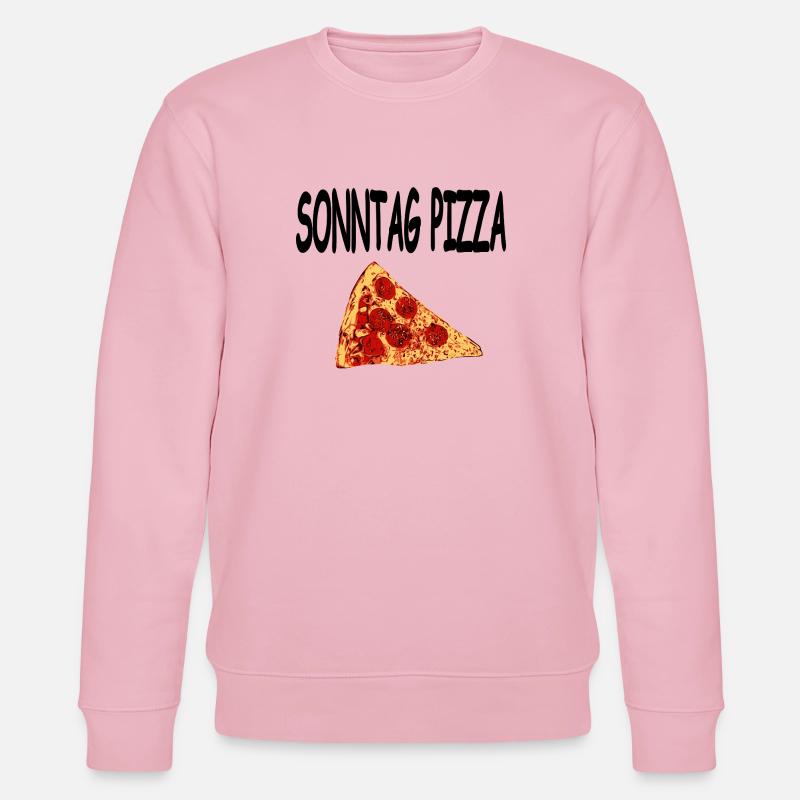 Pizza - Stanley/Stella Unisex Bio-Sweatshirt CHANGER  - Hellrosa