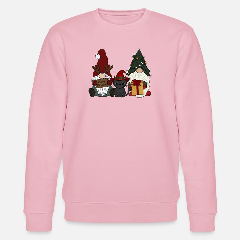 Gnome avec chat - Sweat bio CHANGER Stanley/Stella Unisexe - rose pâle