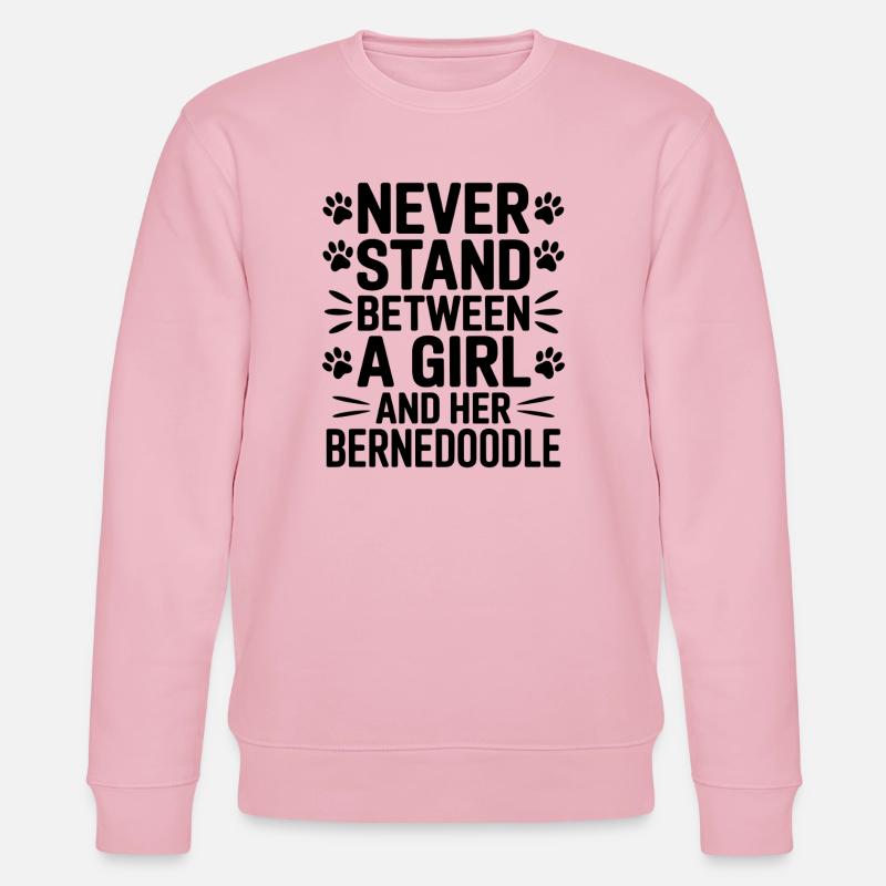 Bernedoodle Spruch Mädchen Bernedoodle Geschenk - Stanley/Stella Unisex Bio-Sweatshirt CHANGER  - Hellrosa