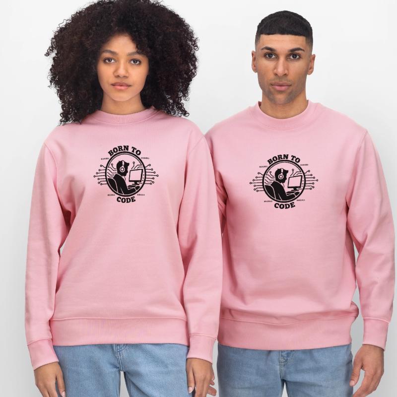 Programmierer, der zum Programmieren geboren wurde Programmierer Stanley/Stella Unisex Bio-Sweatshirt CHANGER 