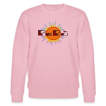 Logo Perù von Cean - Stanley/Stella Unisex Bio-Sweatshirt CHANGER  - Hellrosa - Vorne - Jaron (178cm) & Liana (172cm)
