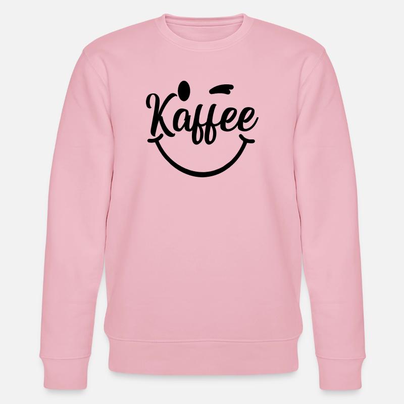 Kaffee_smile - Stanley/Stella Unisex Bio-Sweatshirt CHANGER  - Hellrosa