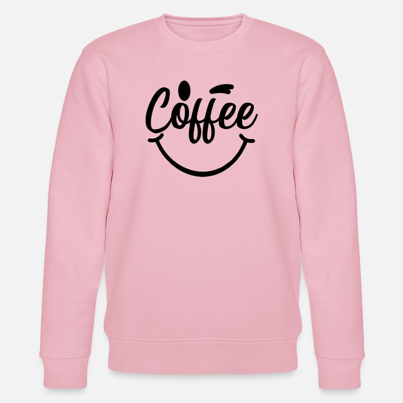 Coffee_Smile - Stanley/Stella Unisex Bio-Sweatshirt CHANGER  - Hellrosa