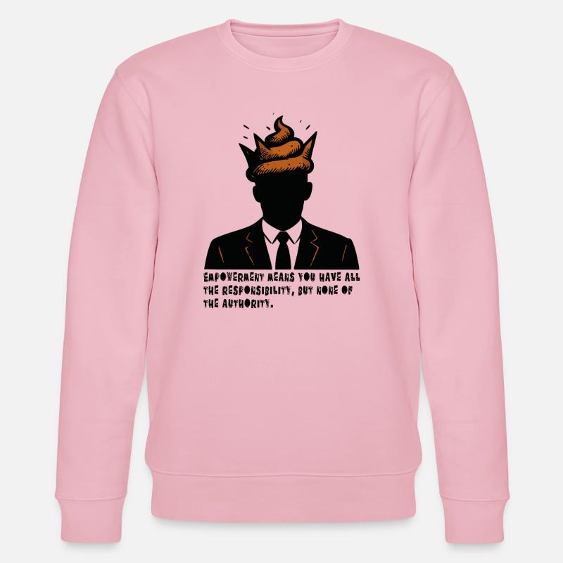 Leadershit Principles - Stanley/Stella Unisex Bio-Sweatshirt CHANGER  - Hellrosa