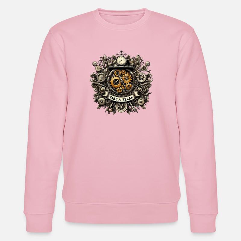 TAKE_A_BREAK - Stanley/Stella Unisex Bio-Sweatshirt CHANGER  - Hellrosa