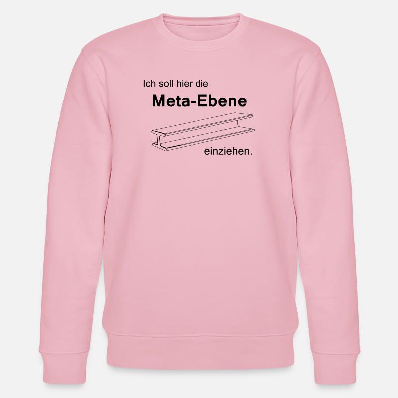 Metaebene - Stanley/Stella Unisex Bio-Sweatshirt CHANGER  - Hellrosa