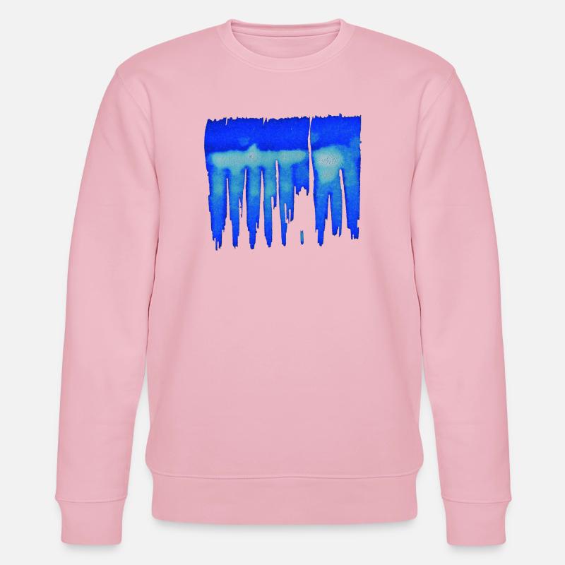 Abstrakt - Blauer Hintergrund - Stanley/Stella Unisex Bio-Sweatshirt CHANGER  - Hellrosa