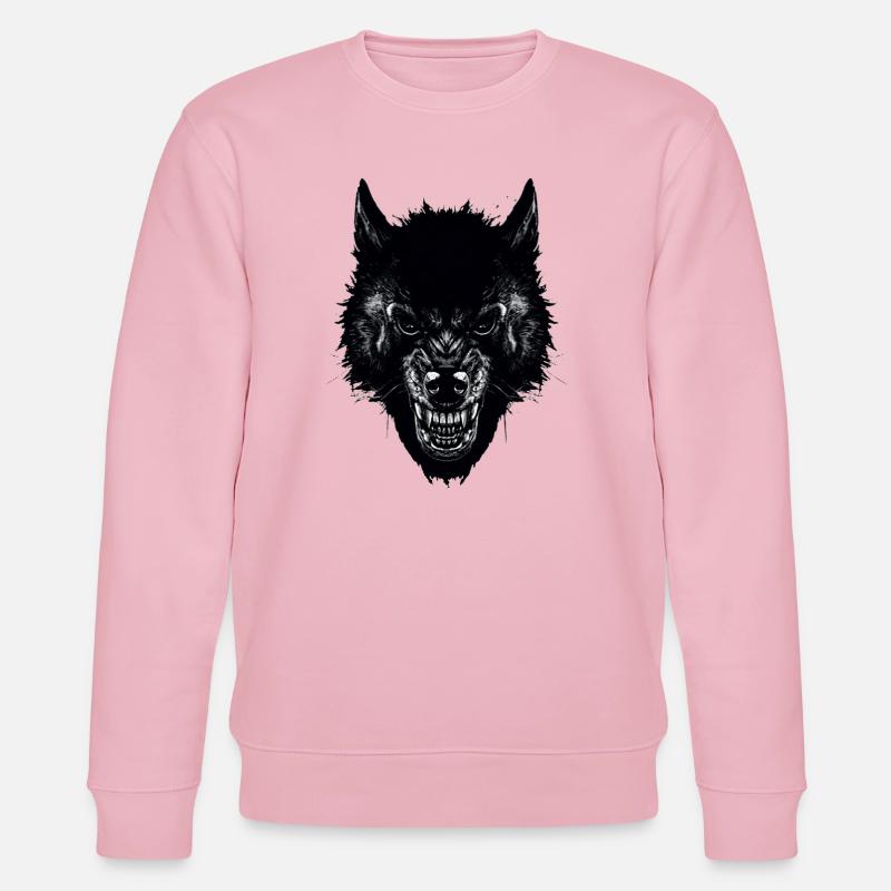 Wolf - Stanley/Stella Unisex Bio-Sweatshirt CHANGER  - Hellrosa