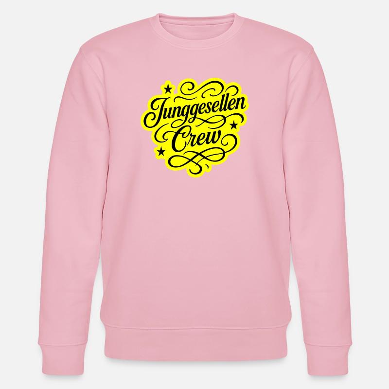 Junggesellen Crew - Stanley/Stella Unisex Bio-Sweatshirt CHANGER  - Hellrosa