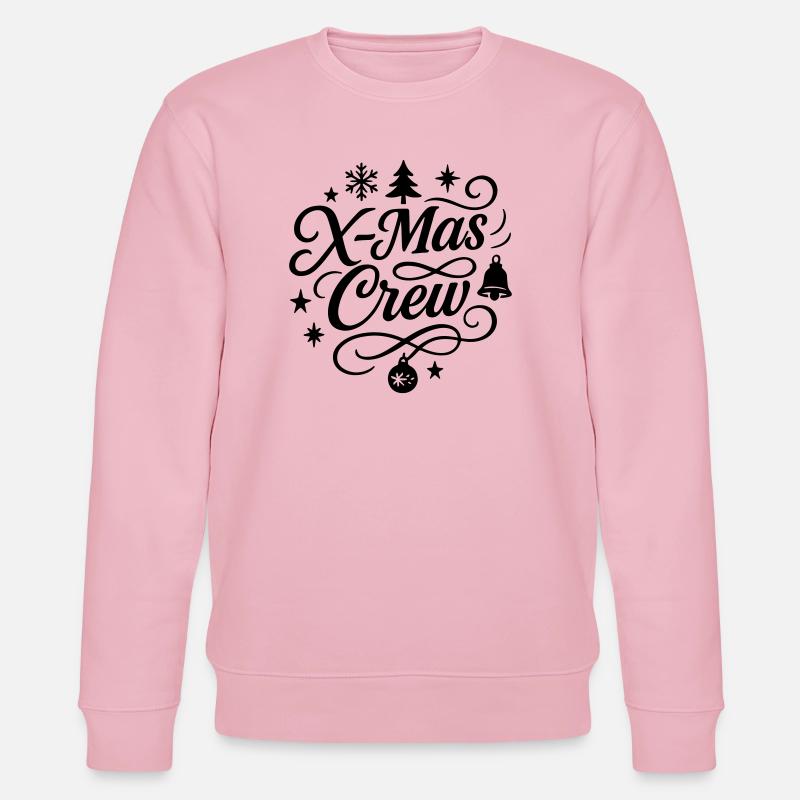Noël de l’équipage de Noël - Sweat bio CHANGER Stanley/Stella Unisexe - rose pâle