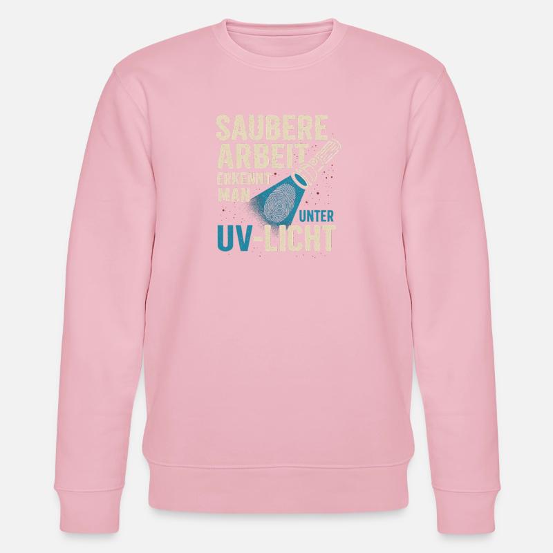 Clean work under UV light - Stanley/Stella CHANGER Unisex Organic Sweatshirt - cotton pink