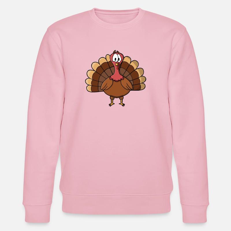 Dinde à queue large - Sweat bio CHANGER Stanley/Stella Unisexe - rose pâle