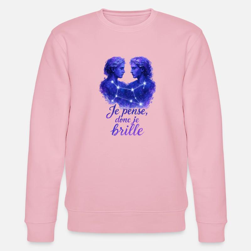 Zwillinge Sternzeichen - Astrologie - Stanley/Stella Unisex Bio-Sweatshirt CHANGER  - Hellrosa