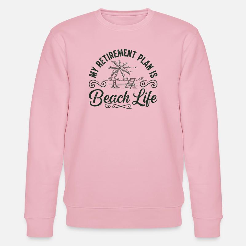 Plan de retraite Beach Life - Sweat bio CHANGER Stanley/Stella Unisexe - rose pâle