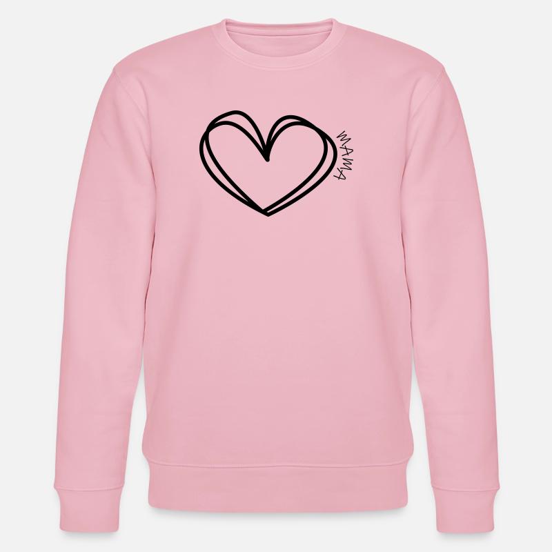 Mama Herz - Stanley/Stella Unisex Bio-Sweatshirt CHANGER  - Hellrosa