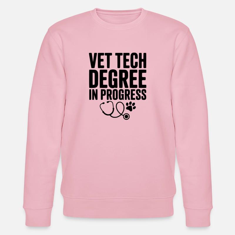 Studium der Veterinärtechnik in Arbeit - Stanley/Stella Unisex Bio-Sweatshirt CHANGER  - Hellrosa