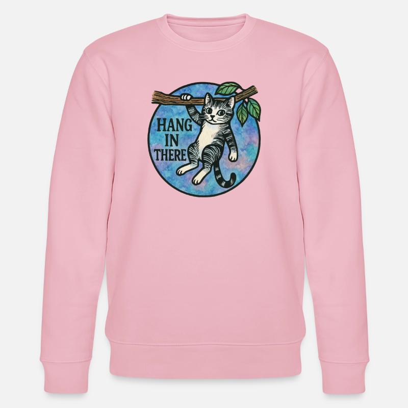 Accrochez-vous là-bas Patch pour chat - Sweat bio CHANGER Stanley/Stella Unisexe - rose pâle