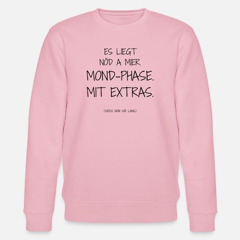 Statement-Design – Ironie trifft Alltag - Stanley/Stella Unisex Bio-Sweatshirt CHANGER - Hellrosa