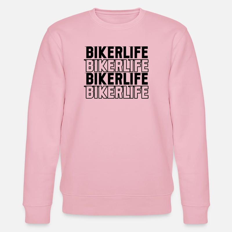 Biker_life_fast - Stanley/Stella Unisex Bio-Sweatshirt CHANGER  - Hellrosa