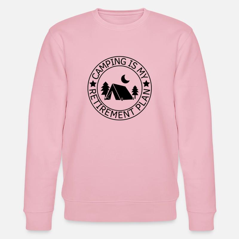 Camping ist mein Altersvorsorgeplan - Stanley/Stella Unisex Bio-Sweatshirt CHANGER - Hellrosa