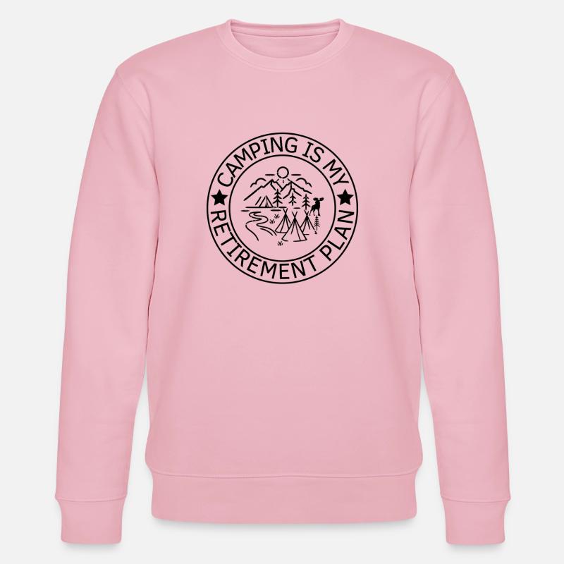 Camping ist mein Altersvorsorgeplan - Stanley/Stella Unisex Bio-Sweatshirt CHANGER  - Hellrosa
