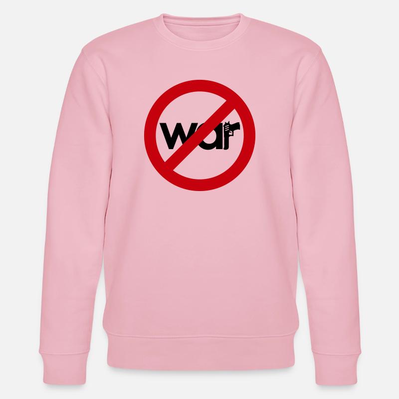 Stop War – For Peace & Freedom - Stanley/Stella CHANGER Unisex Organic Sweatshirt - cotton pink