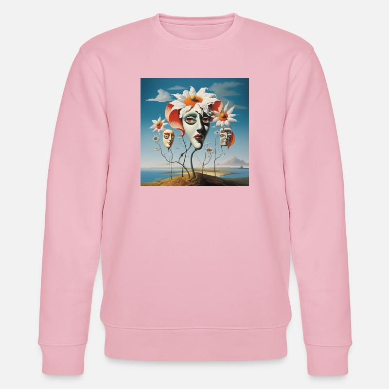 Masques de fleurs Dream - Sweat bio CHANGER Stanley/Stella Unisexe - rose pâle