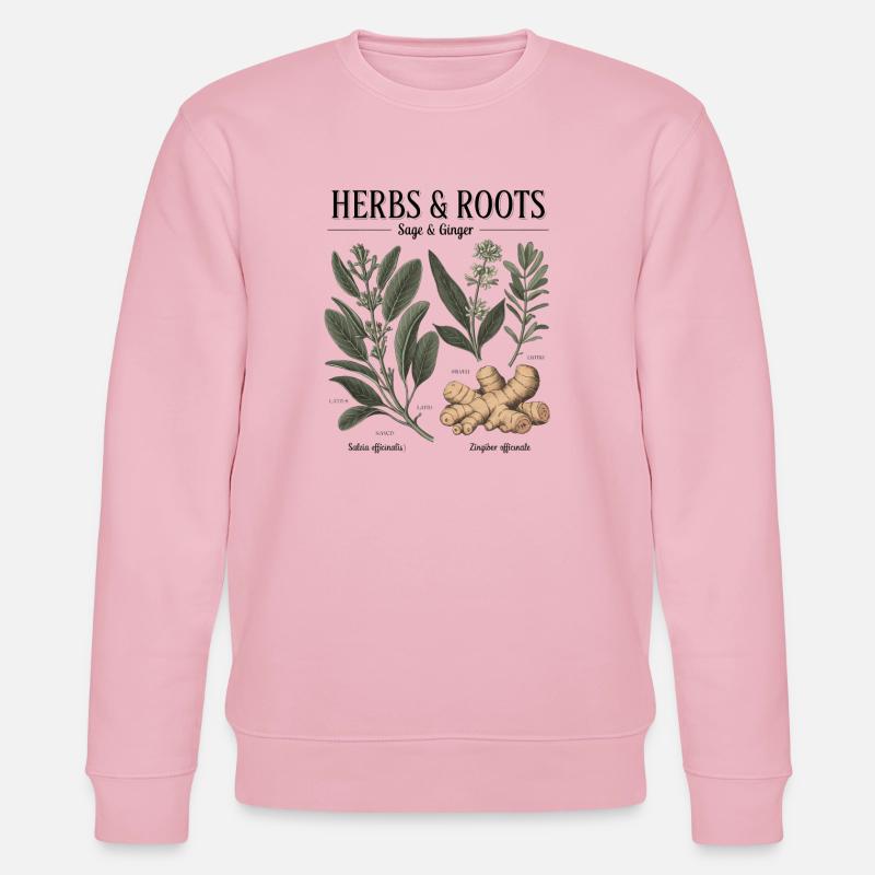 Herbs & Roots – Salbei & Ingwer - Stanley/Stella Unisex Bio-Sweatshirt CHANGER  - Hellrosa