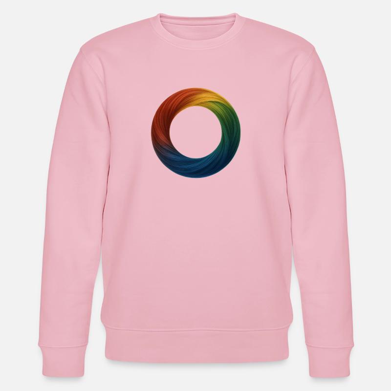 Rainbow Ring Brush Magic - Stanley/Stella CHANGER Unisex Organic Sweatshirt - cotton pink