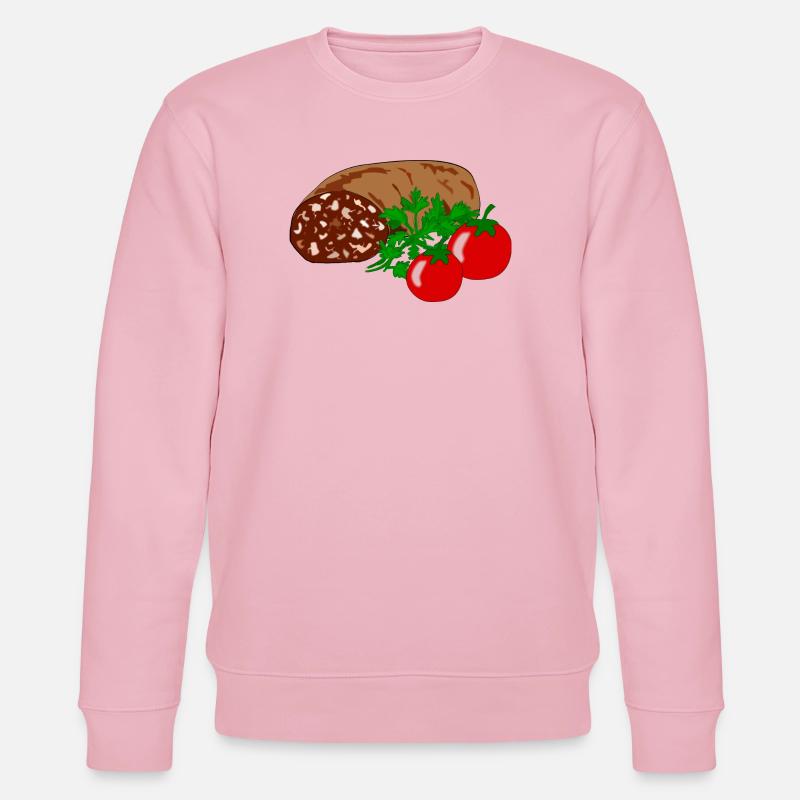 Blutwurst mit Tomate - Stanley/Stella Unisex Bio-Sweatshirt CHANGER  - Hellrosa