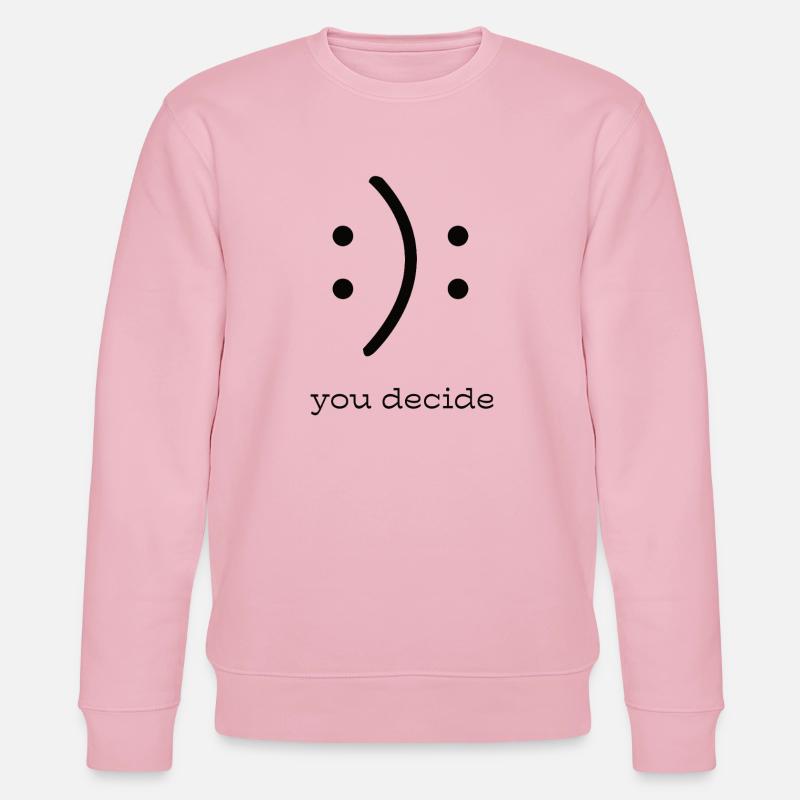 C’est vous qui décidez : Smily Graphics - Sweat bio CHANGER Stanley/Stella Unisexe - rose pâle