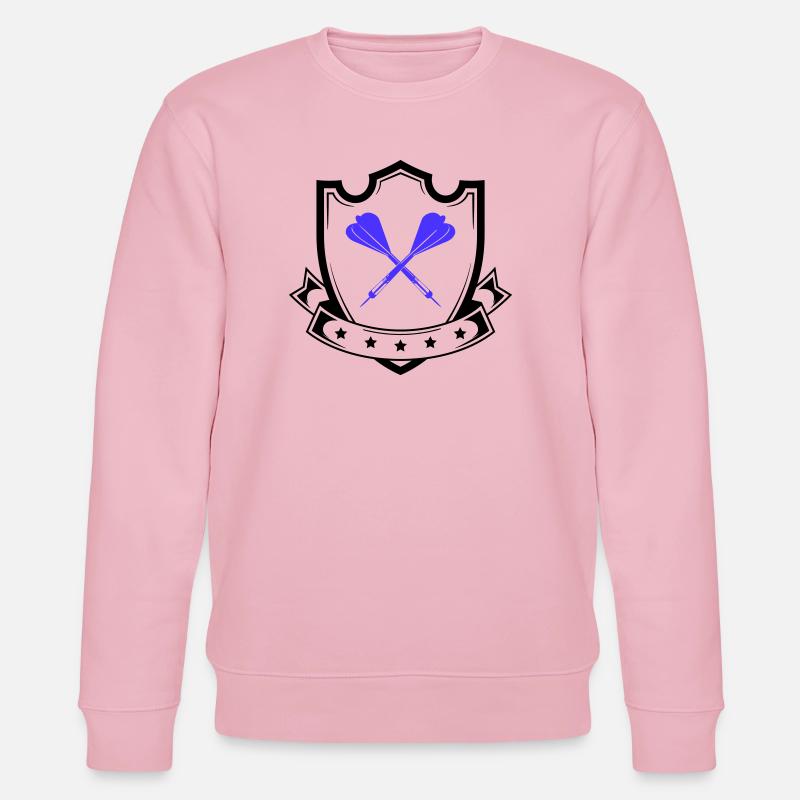 Blau Kreuzdarts Design - Stanley/Stella Unisex Bio-Sweatshirt CHANGER  - Hellrosa
