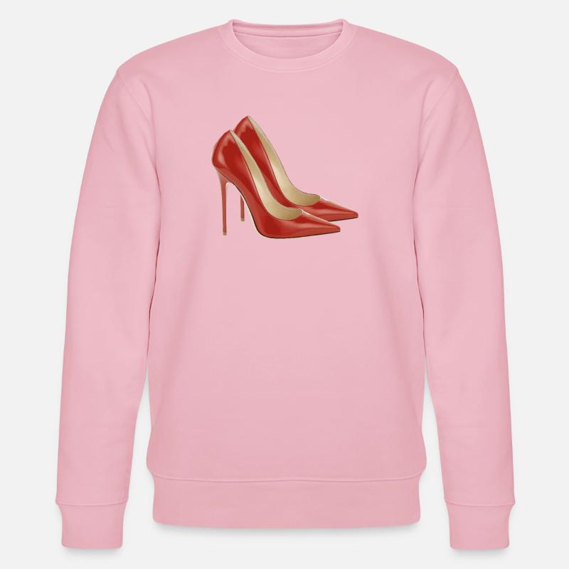Pump it up - rote Pumpen - Stanley/Stella Unisex Bio-Sweatshirt CHANGER  - Hellrosa