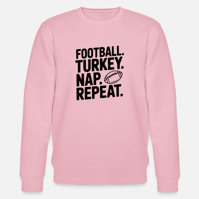 Fußball Türkei Nickerchen Wiederholung - Stanley/Stella Unisex Bio-Sweatshirt CHANGER - Hellrosa