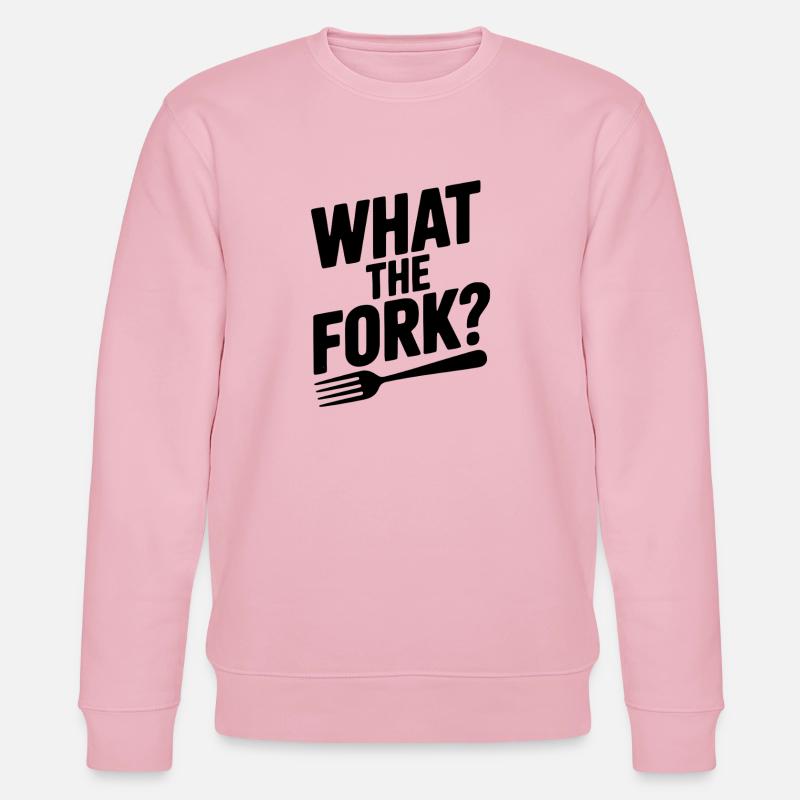 Qu’est-ce que c’est que la fourchette ? - Sweat bio CHANGER Stanley/Stella Unisexe - rose pâle