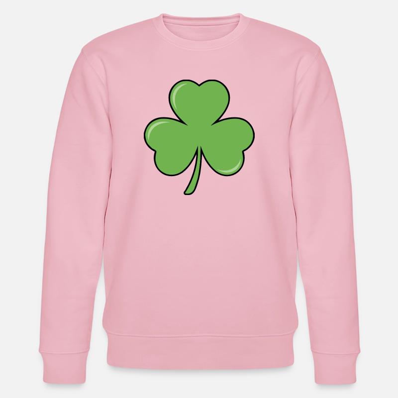 Trèfle d’Irlande - Sweat bio CHANGER Stanley/Stella Unisexe - rose pâle