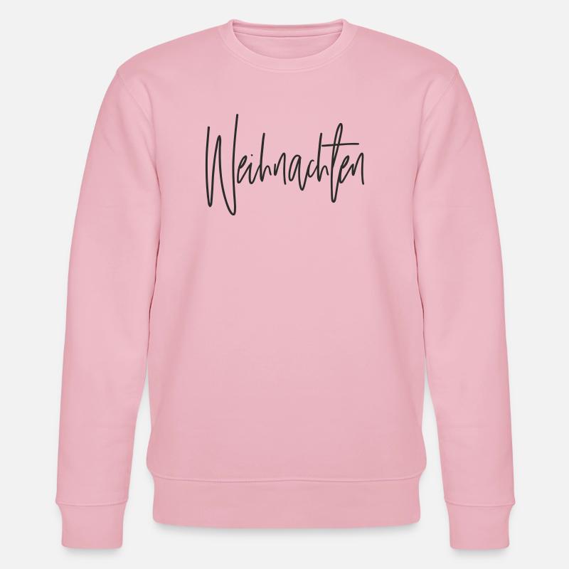 Weihnachten Script Handlettering - Stanley/Stella Unisex Bio-Sweatshirt CHANGER  - Hellrosa