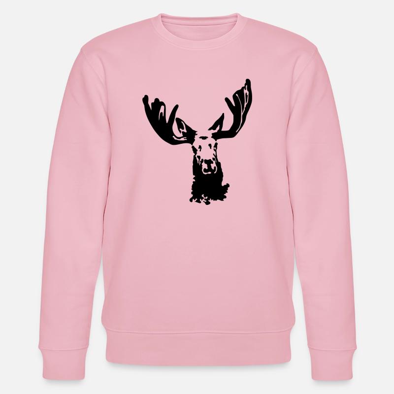 Elch - Stanley/Stella Unisex Bio-Sweatshirt CHANGER  - Hellrosa