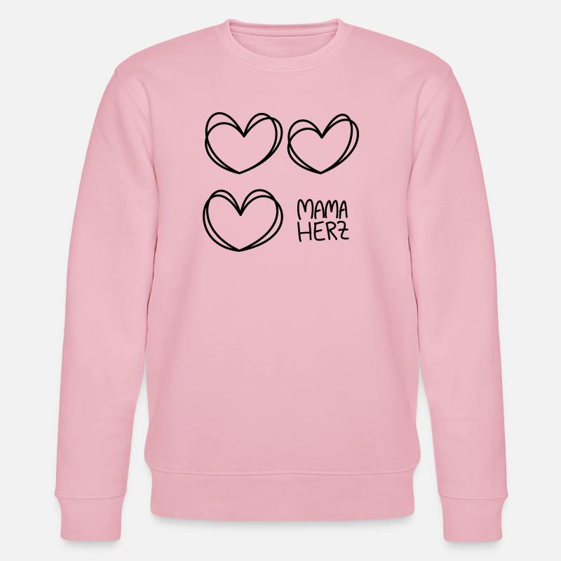 Mama Herz - Stanley/Stella Unisex Bio-Sweatshirt CHANGER  - Hellrosa
